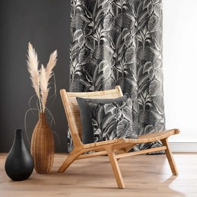 Čierno-biely záves 140x260 cm Cabana – douceur d'intérieur