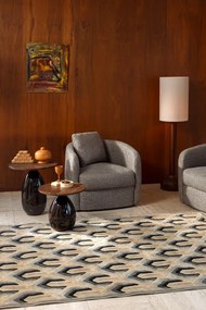 Dutchbone Boho Stone čalúnené kreslo - Tmavosivá