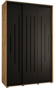 Skriňa 45 Canaris 12 160 artisan/čierna/čierna