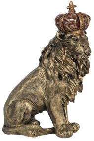 Dekoračné soška Lev s korunou - 25*13*38 cm