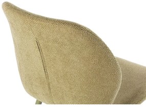 Zelené čalúnené jedálenské stoličky v súprave 4 ks Ansu – Marckeric