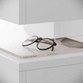 KONFERENČNÝ STOLÍK ESME S OTOČNOU PRACOVNOU DOSKOU BIELY