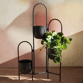 Stojan na kvety FLOERO čierny 876047