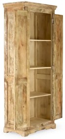 furniture-nabytek.cz - Masivní šatní skříň Patina z mangového dřeva, lakovaná, přírodní barva