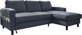 XXXLutz ROHOVÁ SEDAČKA, textil, tmavomodrá MID.YOU - Sedačky - 001454003210