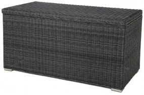 Ratanový úložný box GRANBY tmavosivý 1000L
