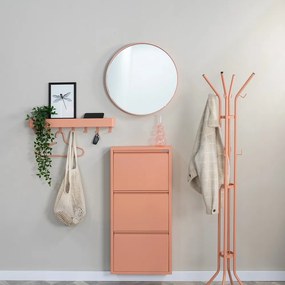 Kovový vešiak v lososovej farbe Jessy – Spinder Design