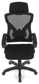 Autronic BONTEC Kancelárska stolička, výškovo nastaviteľná, čierna látka, KA-R223 BK Farba: Čierna