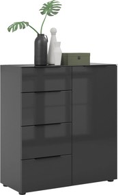 XXXLutz KOMODA, antracitová, 90/99/40 cm - Komody - 001724000533