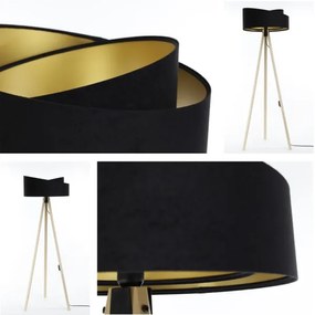 Stojacia lampa GALAXY 1xE27/60W/230V čierna/béžová