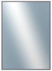 DANTIK - Zrkadlo v rámu, rozmer s rámom 50x70 cm z lišty Hliník šedá (7002006)