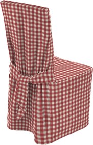 Návlek na stoličku farba produktu červená látka vzorované