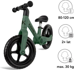 Skladacie detské odrážadlo Kidwell FLEX – ľahké 2,9 kg, CLICK & FOLD, EVA kolesá