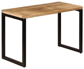 Jedálenský stôl 115x55x76 cm masívne mangovníkové drevo a oceľ 247331
