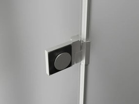 Mexen Lunar-B, L Otočné ľavé sprchové dvere 135 cm, 8mm číre sklo, oceľový profil, 832SL-135-050-97-00-L