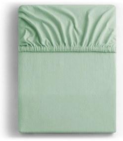 Svetlozelená napínacia plachta jersey 120x200 cm Amber – Restilo