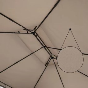 InternetovaZahrada Záhradný altánok Topas 4x3 m - taupe