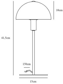 Nordlux - Stolná lampa ELLEN 1xE14/40W/230V zlatá/biela