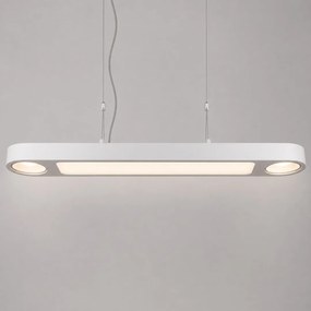 Závesné svietidlo Luce, 1x biele kovové tienidlo, w