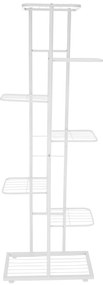 Stojan na kvety Bamir 2, biela, 43 x 22 x 126 cm