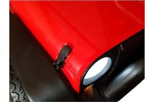 LEAN CARS Elektrické autíčko Jeep HP012 červené