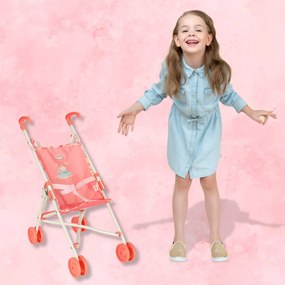 KIK Baby Annabell skladací kočík pre bábiku, ružový
