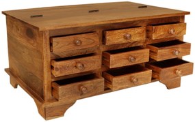 furniture-nabytek.cz - Drevený stôl konferenčný s 9 zásuvkami 90x60x45