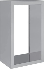 vidaXL Regál na krbové drevo 60x40x100 cm, pozinkovaná oceľ