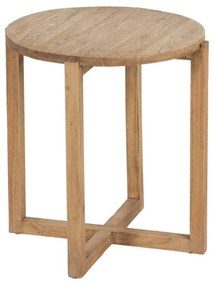 Okrúhly odkladací stolík z masívu mindi ø 40 cm Dala – Ixia