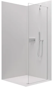 CERANO Cerano, pevná sprchová zástena pre dvere Marino a Volpe 80x190 cm, 6mm číre sklo, chrómový profil, CER-CER-420255