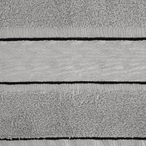 BAVLNENÝ UTERÁK NIKOLA SADA 6KS 50X90 CM SIVÁ