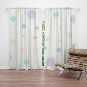 Sablio Záves Trojfarebné bodky: 2 ks 140x250 cm