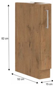 Dolná kuchynská skrinka Vega D15 Cargo BB - dub lancelot