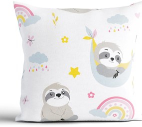 Bavlnená obliečka na vankúšik Renforcé 40 × 40 cm – Leňochod