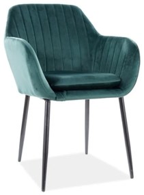 Zelená stolička WENUS VELVET