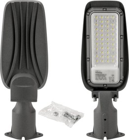 ECOLIGHT LED pouličná lampa 30W IP65 studená biela