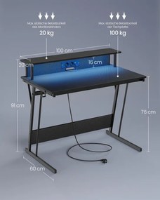Herný stôl s LED osvetlením LWD191B02