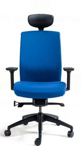 OFFICE PRO bestuhl -  OFFICE PRO bestuhl Kancelárska stolička J2 BLACK SP modrá