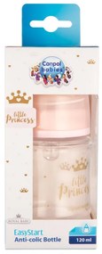 Canpol Babies fľaša so širokým hrdlom Royal Baby Pink 120ml