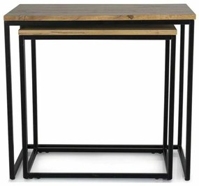 Konferenčný stolík Vieste, dub artisan / čierna