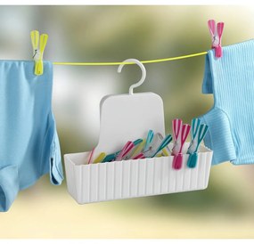 Biela závesná kúpeľňová polička Minas - Allstar