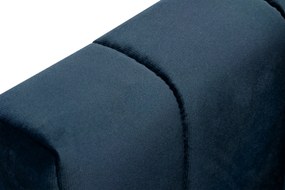 Rozkladacia pohovka Neli - tmavomodrý velúr Kronos 9