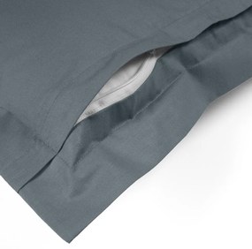 Biante Bavlnená obliečka na vankúš s lemom Moni MO-066 Modrosivá 40 x 60 cm