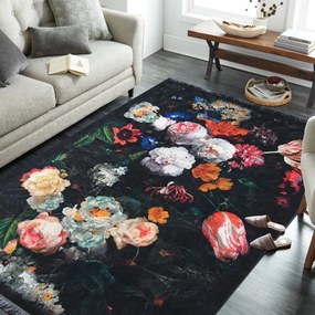 Protišmykový koberec s očarujúcim kvetinovým motívom Šírka: 160 cm | Dĺžka: 220 cm