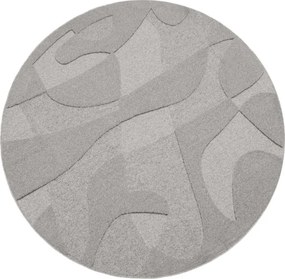 Koberec Agnella Morphic Botanica sivý kruh