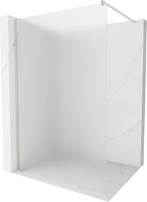 Mexen Kioto, sprchová zástena Walk-In 90 x 200 cm, 8mm sklo námraza, brúsená oceľ profil, 800-090-101-97-30