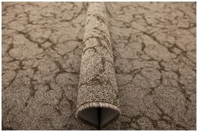 Metrážny koberec Marble 90 mramor, hnedý / béžový