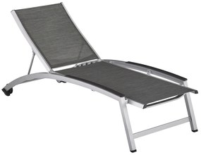 Forma II lehátko s kolieskami strieborné/antracit