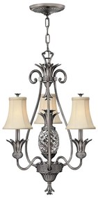 Hinkley HK-PLANT3-PL - Luster na reťazi PLANTATION 4xE14/40W/230V strieborná