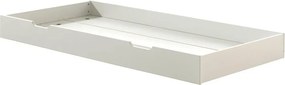 Biela detská posteľ z borovicového dreva s výsuvným lôžkom s roštom 90x200 cm Margrit – Vipack